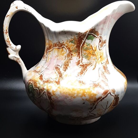Other - Vintage ceramic leaf pitcher 